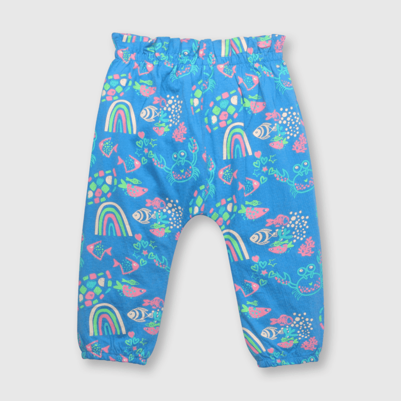 Pantalón de bebé niña liviano royal blue (3 a 36 meses)