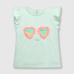 Polera de bebé niña anteojos aqua (3 a 36 meses)