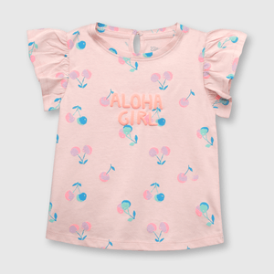 Polera de bebé niña guindas bloosom (3 a 36 meses)