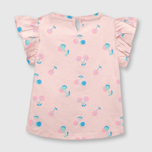 Polera de bebé niña guindas bloosom (3 a 36 meses)