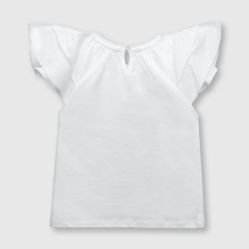 Polera de bebé niña pez blanco / white (3 a 36 meses)