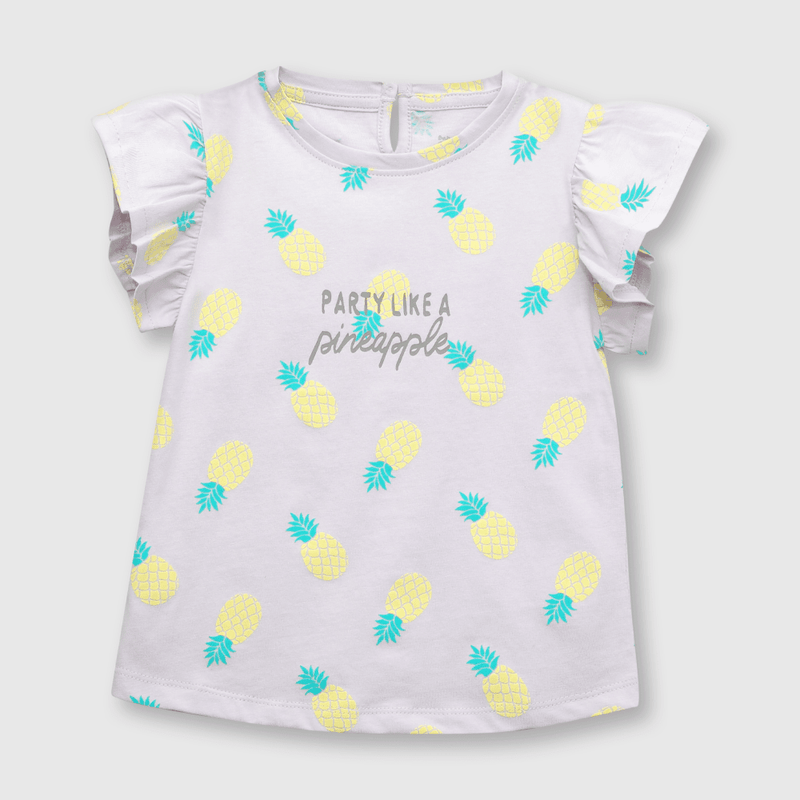 Polera de bebé niña piñas lila (3 a 36 meses)