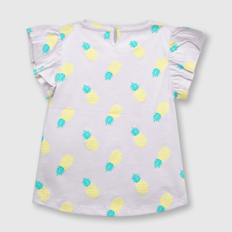 Polera de bebé niña piñas lila (3 a 36 meses)