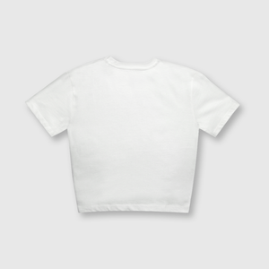 Polera de niña flor off white (2 a 12 años)