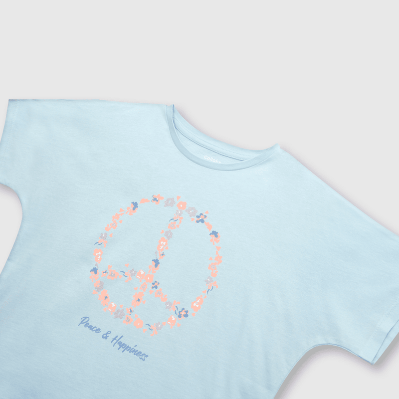 Polera de niña paz sky (2 a 12 años)