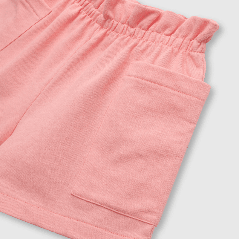 Short de niña ancho dark rose (2 a 12 años)