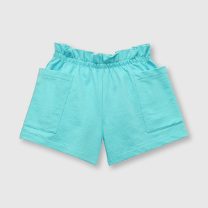 Short de niña ancho turquesa (2 a 12 años)