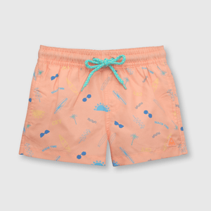 Traje de baño de bebé niño playa salmon (3 a 36 meses)