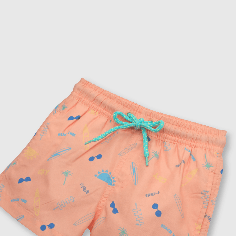 Traje de baño de bebé niño playa salmon (3 a 36 meses)