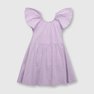 Vestido de niña algodón violeta
