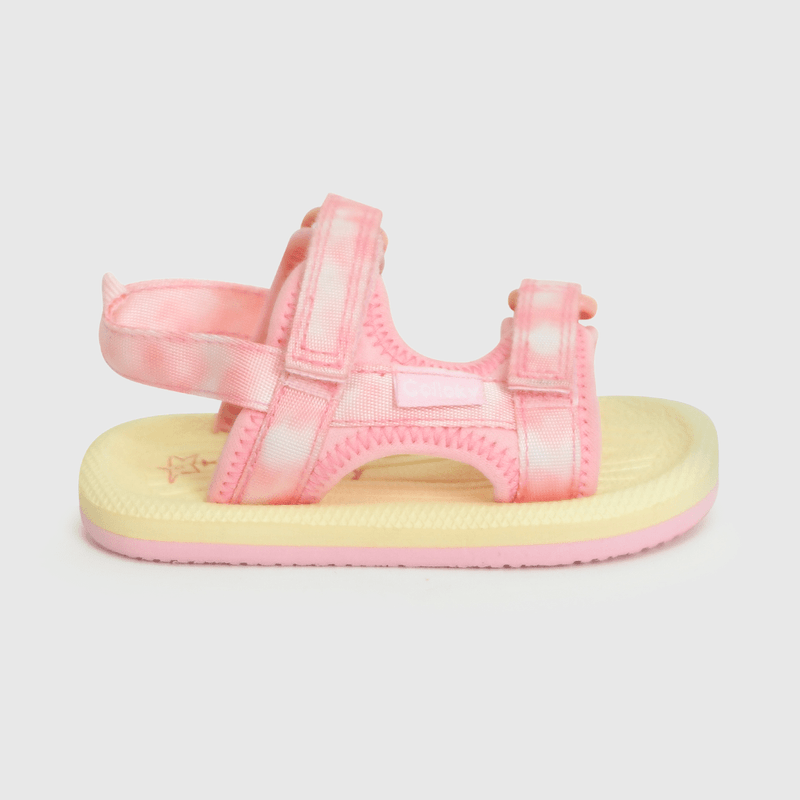 Aqua de niña playa doble ajuste tye dye light pink (21 a 27)
