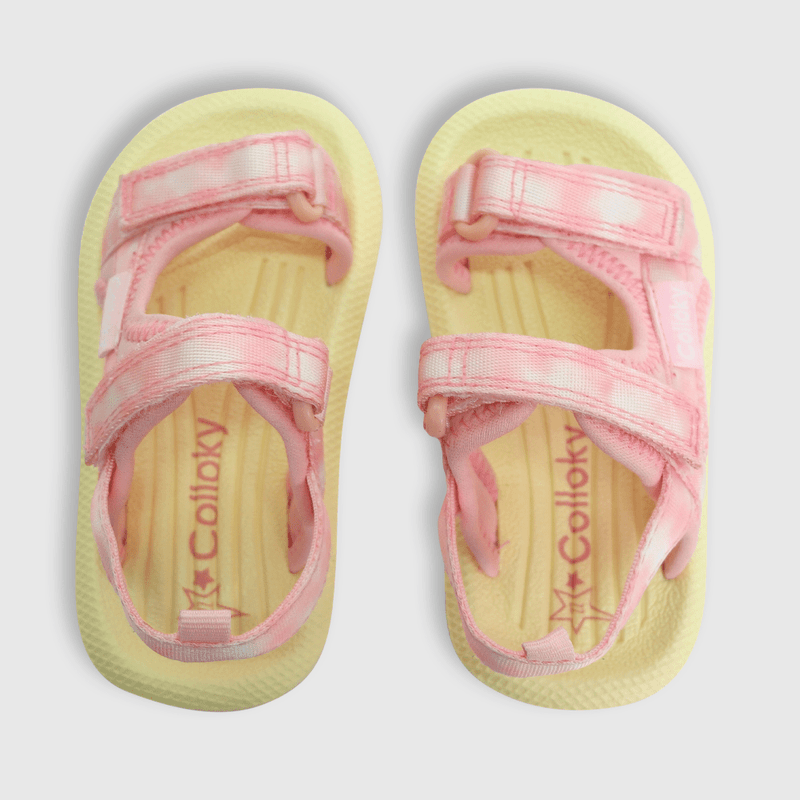 Aqua de niña playa doble ajuste tye dye light pink (21 a 27)