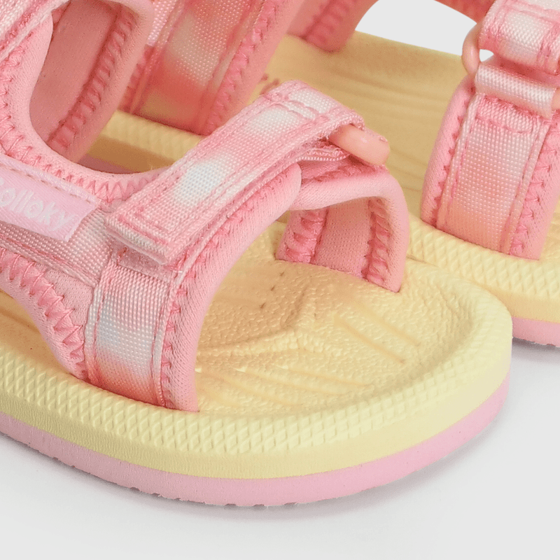Aqua de niña playa doble ajuste tye dye light pink (21 a 27)
