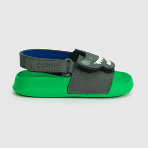 Pantinas de niño playa cocodrilo gray / gris (21 a 27)