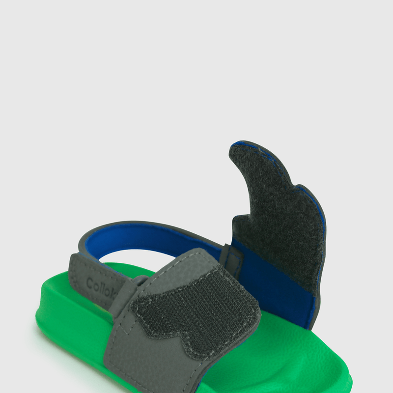 Pantinas de niño playa cocodrilo gray / gris (21 a 27)