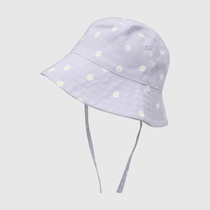 Sombrero de bebé niña de gabardina lavanda (0 a 9 meses)