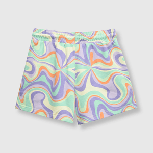 Short de niña sicodelico lila (2 a 12 años)