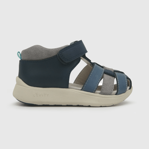 Sandalia de bebé niño cuero azul / blue (18 a 21)