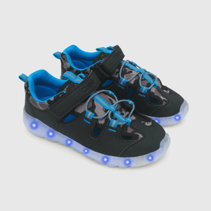 Sandalia de niño luces negro / black (28 a 38)