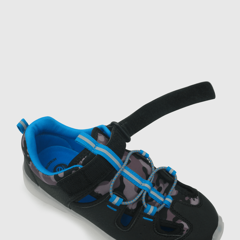 Sandalia de niño luces negro / black (28 a 38)