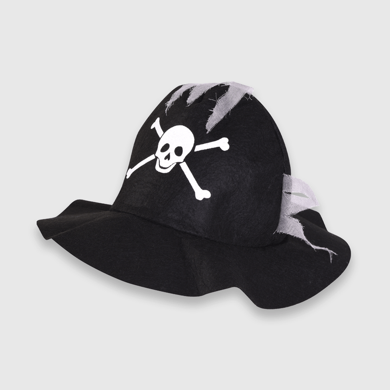 Disfraz de niño esqueleto de pirata negro (3 a 12 años)