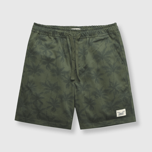 Bermuda de niño liviana verde militar (2 a 12 años)
