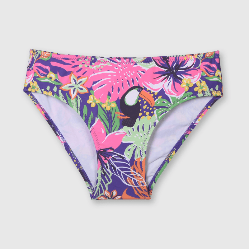 Bikini de niña playa fucsia (2 a 12 años)