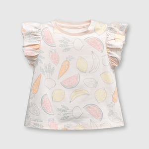 Clemente de bebe niña frutas soft pink (0 a 9 meses)