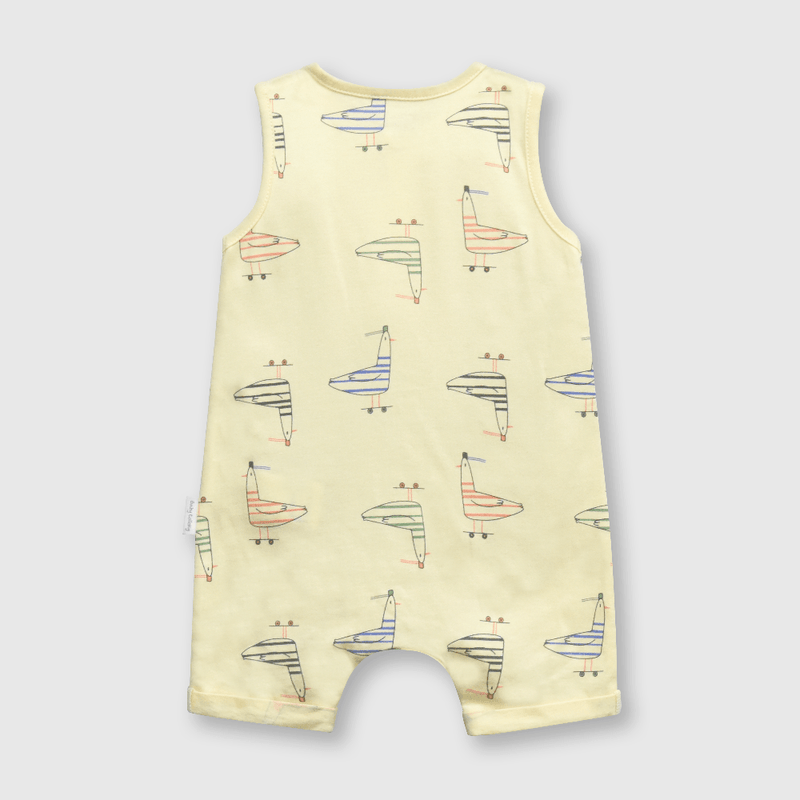 Osito de bebé niño gaviotas vainilla (0 a 9 meses)