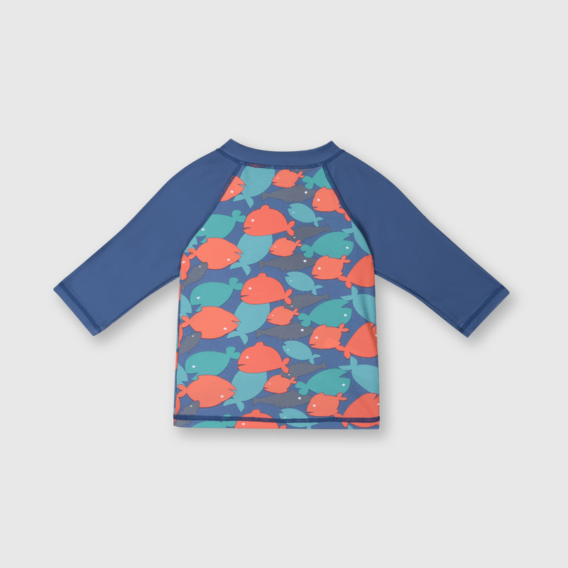 Polera de bebé niño playa azulino (3 a 36 meses)