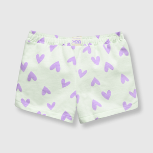Short de bebé niña corazones menta (3 a 36 meses)