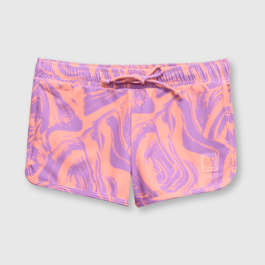 Short de niña playa morado (2 a 12 años)