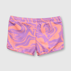 Short de niña playa morado (2 a 12 años)