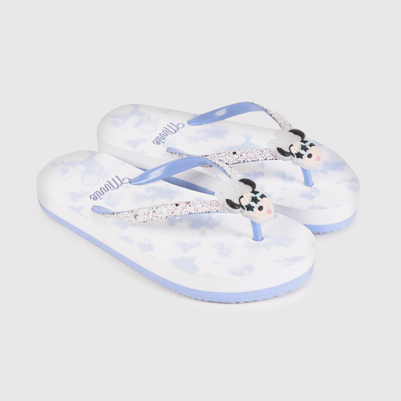 Hawaiana de niña disney con brillo light blue (28 a 38)