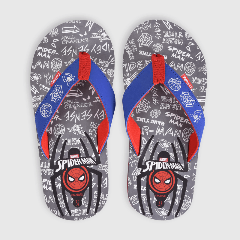 Hawaiana de niño disney estampada spiderman azul / blue (28 a 38)
