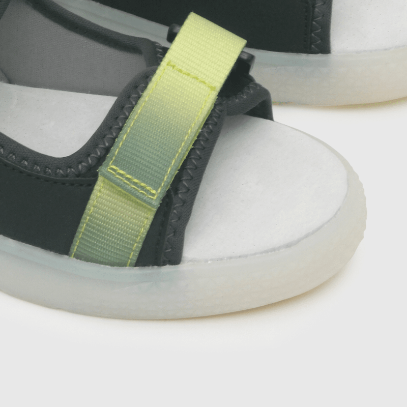 Sandalia de niño luces doble ajuste negro / black (28 a 38)
