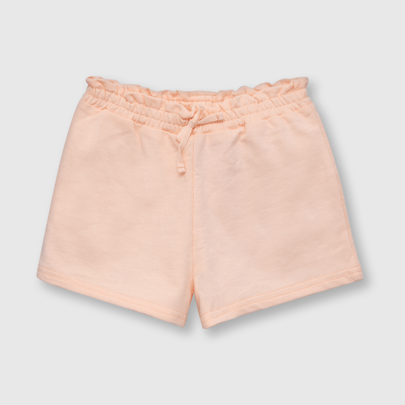 Short de bebe niña cintura recogida damasco (3 a 36 meses)
