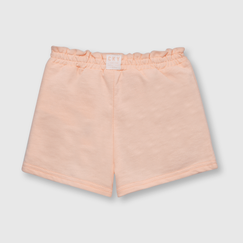 Short de bebe niña cintura recogida damasco (3 a 36 meses)