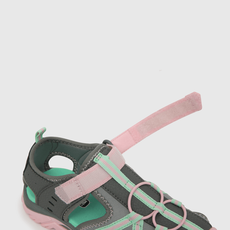 Sandalia de niña cintas cruzadas gris (28 a 36)
