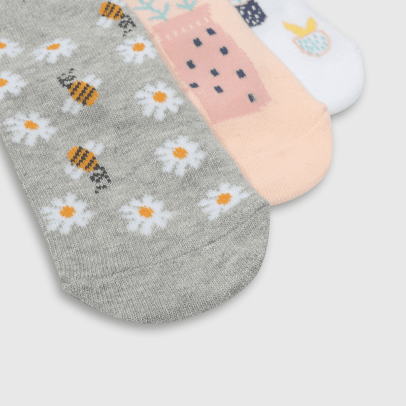 Calcetin Deportivo Gris de Niña