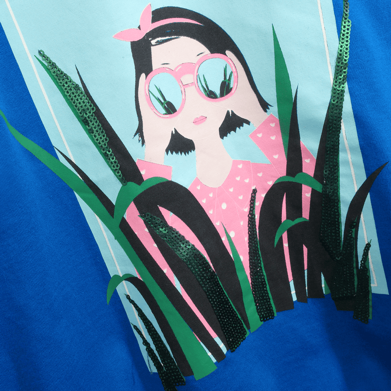 Polera Azul de Niña