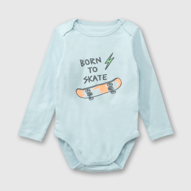 Set Polerón/Body Gris de Niño