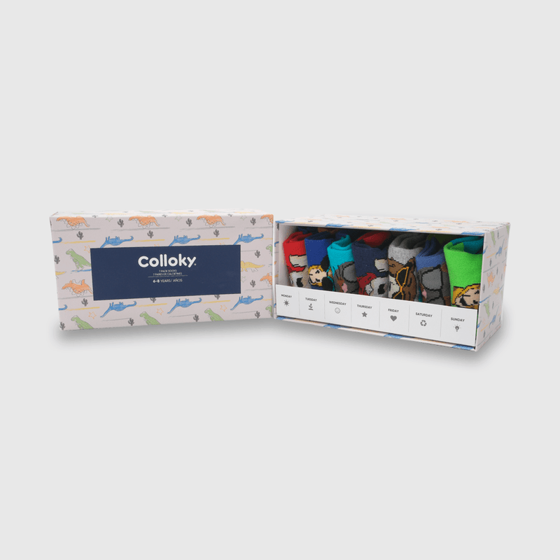 Caja Calcetines Azul de Niño