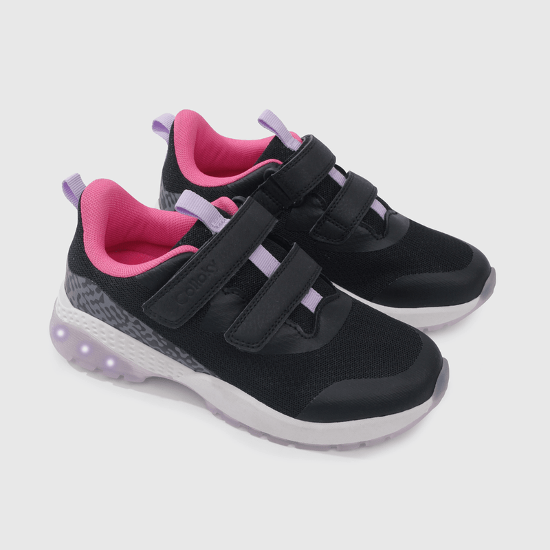 Zapatilla Luces Negra
