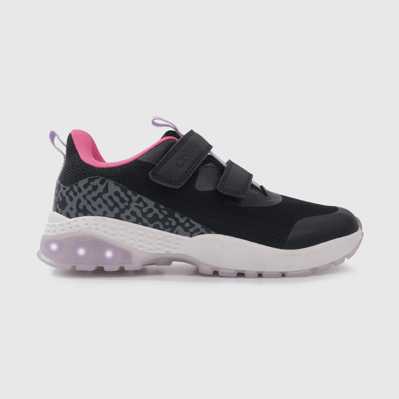 Zapatilla Luces Negra
