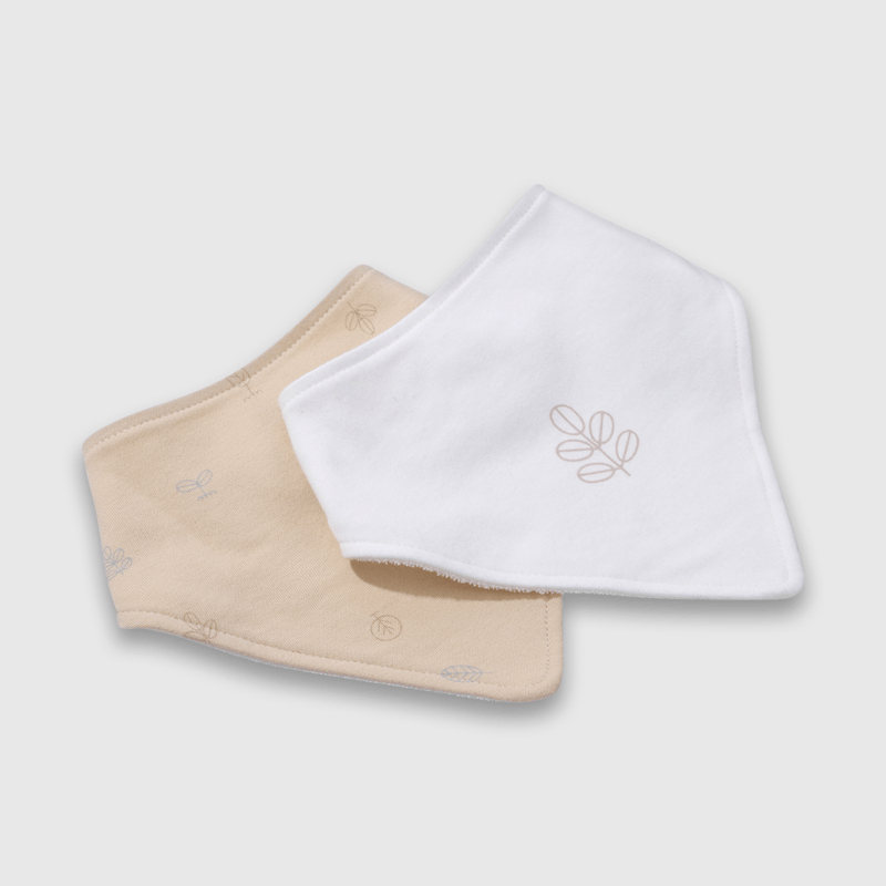 Pack de 2 Baberos Beige de Bebé