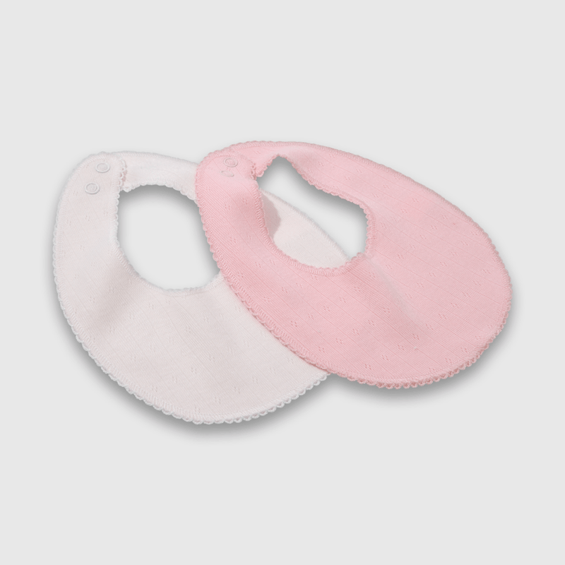 Pack de 2 Baberos Rosado de Bebé
