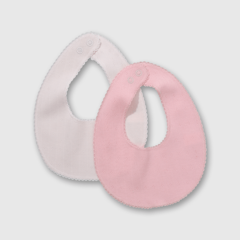 Pack de 2 Baberos Rosado de Bebé