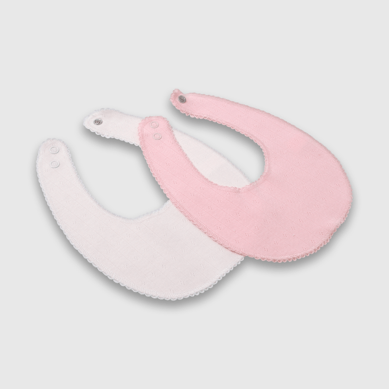 Pack de 2 Baberos Rosado de Bebé