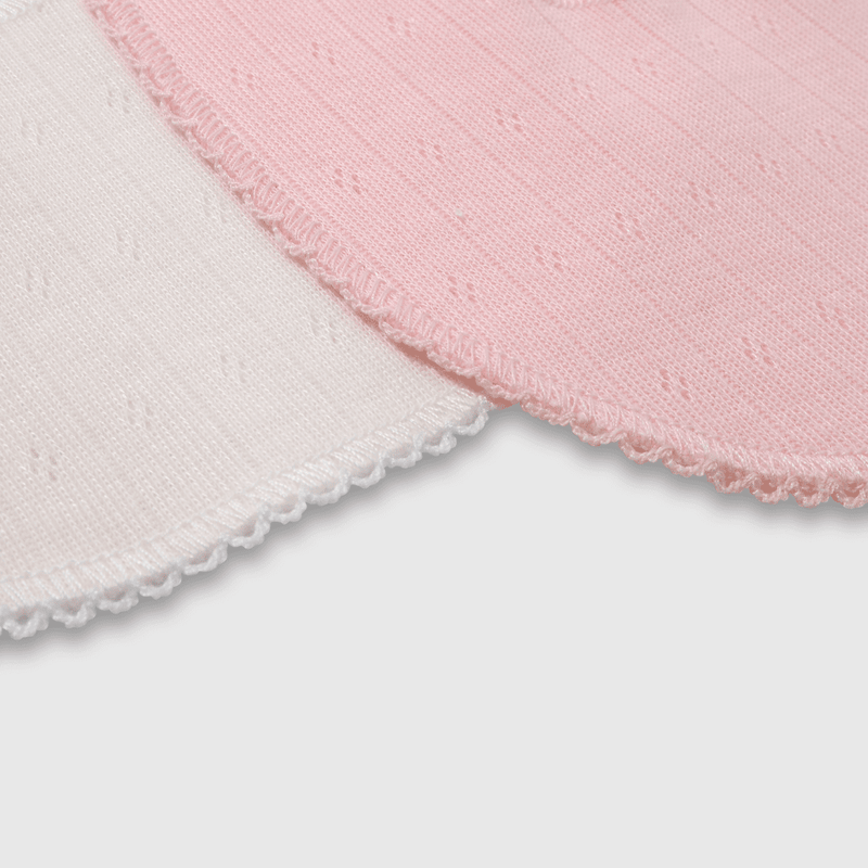 Pack de 2 Baberos Rosado de Bebé